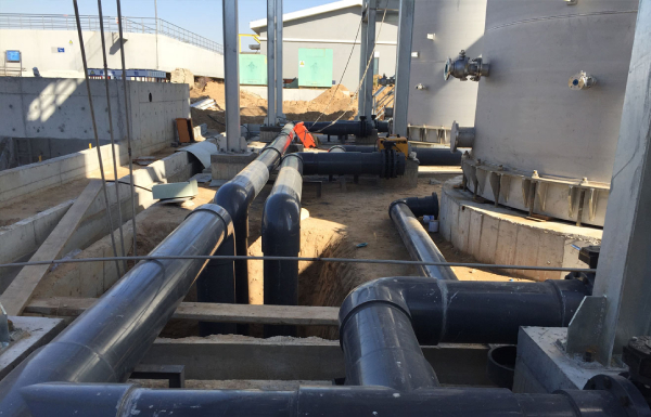 北京博天大同污水處理工程用大口徑CPVC管、UPVC管道閥門